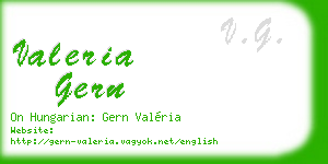 valeria gern business card